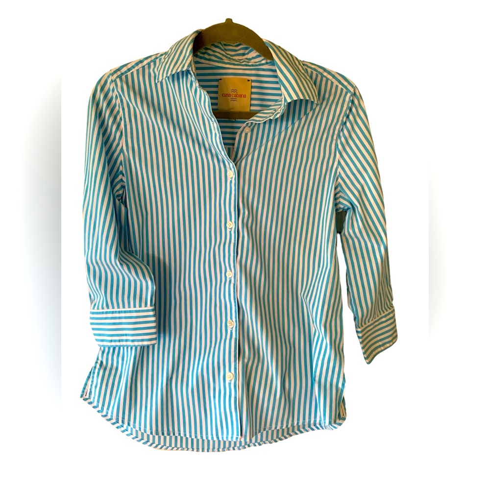 Casa Cabana button-down, 3/4 sleeves, XS